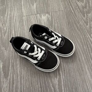 Vans Kids' Black and White Sneakers